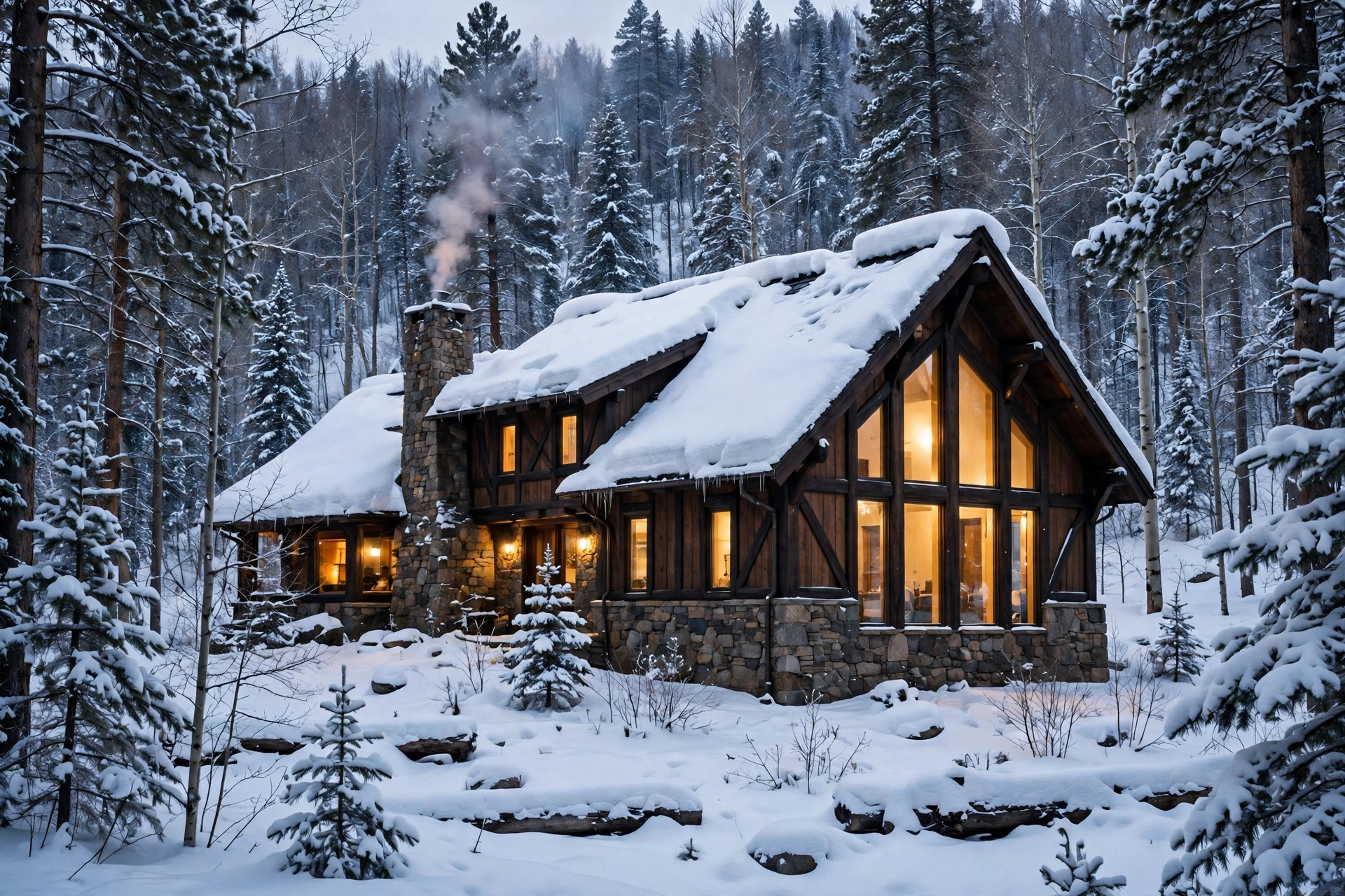 A wooded Minnesota community home in winter near a lake and university grounds